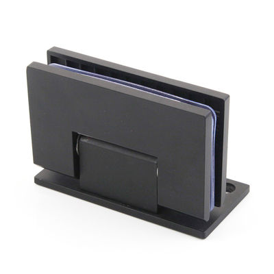 Moderno design Matt Acciaio inossidabile nero 90 gradi montato a parete doccia Cerniera porta di vetro