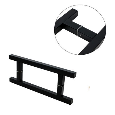 Silver Square Acciaio inossidabile doccia porta a presa di vetro maniglia con stile di design moderno