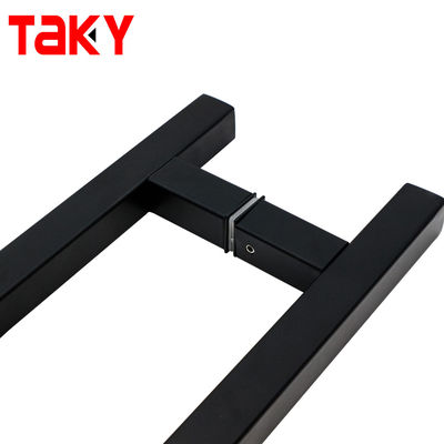Silver Square Acciaio inossidabile doccia porta a presa di vetro maniglia con stile di design moderno