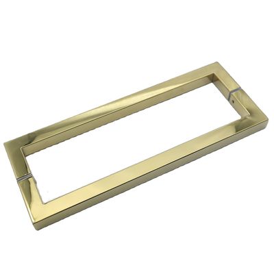 Porta doccia in acciaio inossidabile moderna maniglia con maniglia quadrata oro colore vetro porta tira