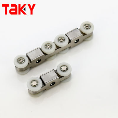 Sistema di attrezzatura per armadi di porta in legno con ruota scorrevole a rulli con sliver e dimensione di 8,5 cm*11 cm
