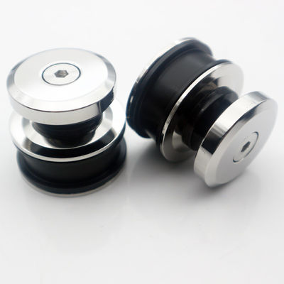 Kit di installazione di porte scorrevoli senza cornice in stile quadrato per accessori di vetro per doccia