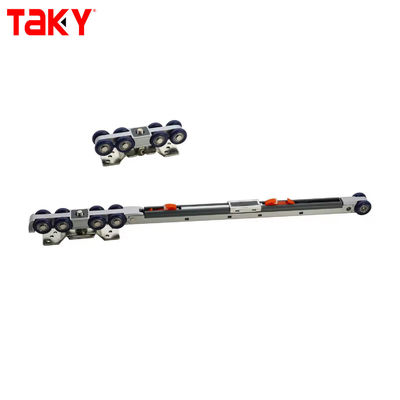 Ferro Nylon Arredamento Armadio Porta appesa Traccia doppia singola chiusura morbida 8 ruote Porta scorrevole Puletta Amortizzatore Roller