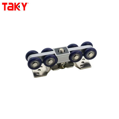 Ferro Nylon Arredamento Armadio Porta appesa Traccia doppia singola chiusura morbida 8 ruote Porta scorrevole Puletta Amortizzatore Roller