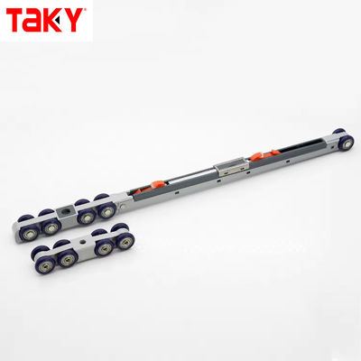 Ferro Nylon Arredamento Armadio Porta appesa Traccia doppia singola chiusura morbida 8 ruote Porta scorrevole Puletta Amortizzatore Roller