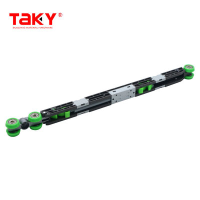 Ferramenta di rotelle scorrevoli per armadietti Long Life Double Soft Closing Door Pulley Damper Rollers