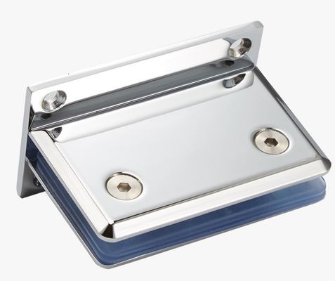 Cerniere e pinze di vetro di finitura cromata per pareti divisorie di bagno senza cornice per lavori pesanti
