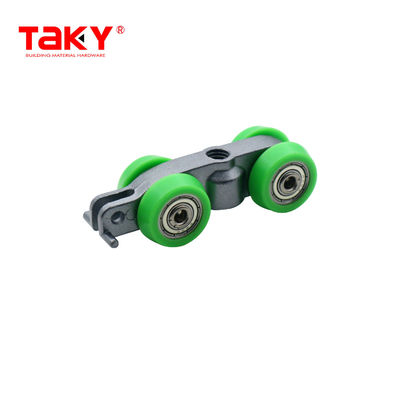 Ferramenta di rotelle scorrevoli per armadietti Long Life Double Soft Closing Door Pulley Damper Rollers