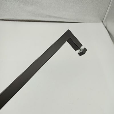 Buona progettazione in acciaio inossidabile304 Portello di tiro per bagni Porte in vetro in nero matt