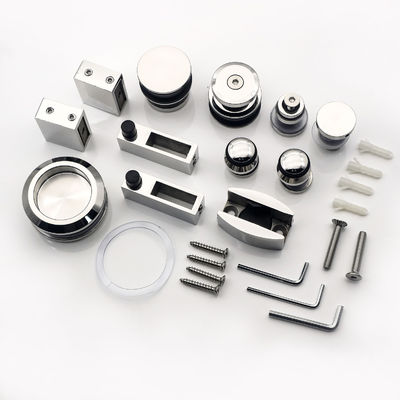 Acciaio inossidabile Fittings doccia senza telaio Kit porta scorrevole di vetro con spessore di vetro 12 mm