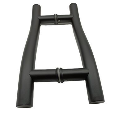 Manicotti per porte e finestre 8 pollici Manicotti per porte in vetro nero in acciaio inossidabile 304