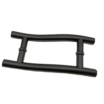 Manicotti per porte e finestre 8 pollici Manicotti per porte in vetro nero in acciaio inossidabile 304