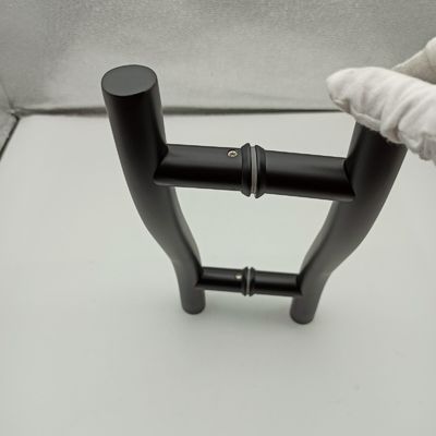 Manicotti per porte e finestre 8 pollici Manicotti per porte in vetro nero in acciaio inossidabile 304