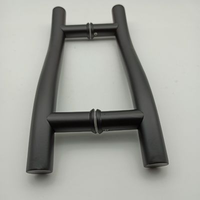 Manicotti per porte e finestre 8 pollici Manicotti per porte in vetro nero in acciaio inossidabile 304