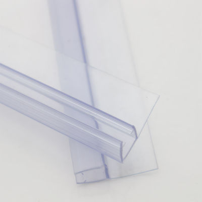 Striscia di tenuta di vetro temperato senza cornice 6-12 mm con sigilli in PVC impermeabilizzanti