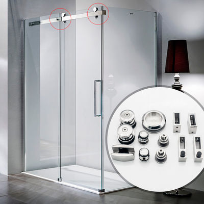 Aggiornate la vostra decorazione del bagno con il nostro kit per la porta scorrevole senza cornice di vetro