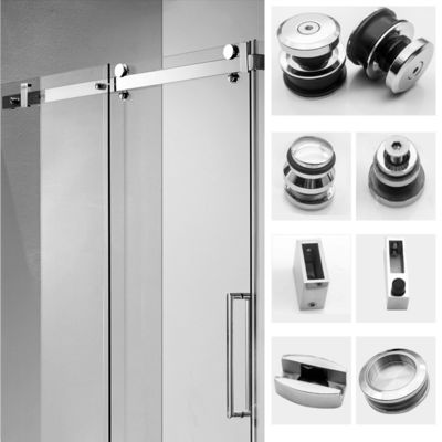 8-12 Vetro di sicurezza di spessore Hardware Vetro sistema set Accessori da bagno Kit porta scorrevole