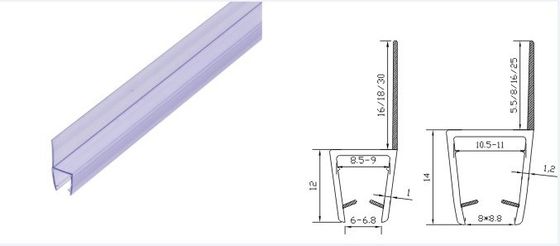 Sigilla di porta scorrevole in vetro con PVC trasparente a 180 gradi e funzione di sollevamento lungo