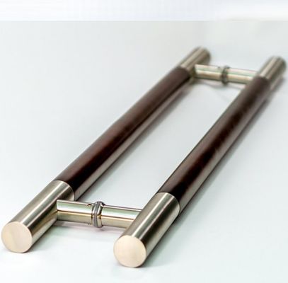 Moderno design porta in vetro temperato maniglia con acciaio inossidabile e finitura di levigatura