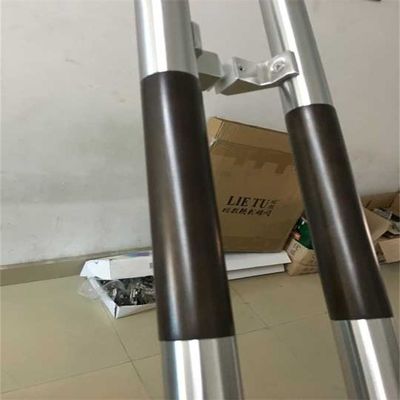Moderno design porta in vetro temperato maniglia con acciaio inossidabile e finitura di levigatura