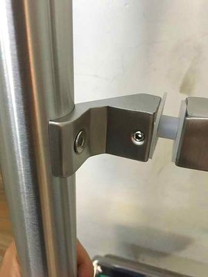 Moderno design porta in vetro temperato maniglia con acciaio inossidabile e finitura di levigatura
