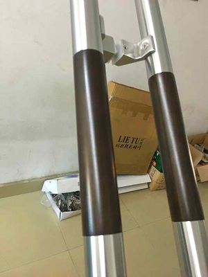 Moderno design porta in vetro temperato maniglia con acciaio inossidabile e finitura di levigatura