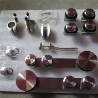 Moderno Design Round Tray Sliding Barn Door Hardware Kit per il sistema ferroviario a doppia sospensione