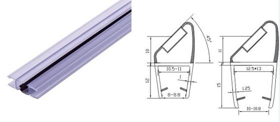 Porte in vetro trasparente design impermeabile vetro doccia porta di sigillo striscia per 6-12MM