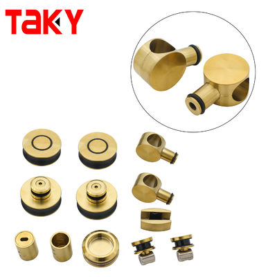 Sistema di porta scorrevole senza telaio anti-brass per finitura in vetro sicuro di spessore 8-12 mm