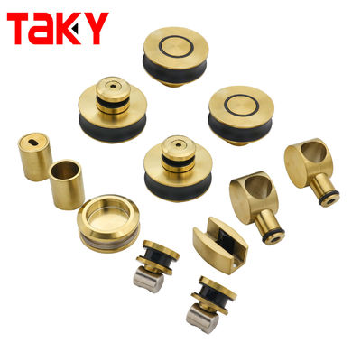 Sistema di porta scorrevole senza telaio anti-brass per finitura in vetro sicuro di spessore 8-12 mm