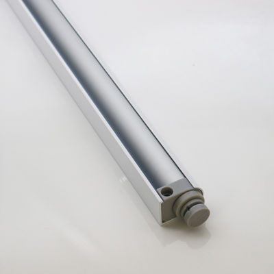 30-80 kg Stampa d'argento Porta scorrevole in vetro senza cornice Chiusura automatica Pneumatica