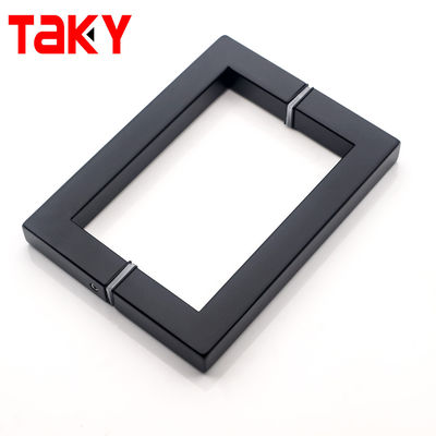 Manicotti porta finestra in acciaio inossidabile Sliding Pull Quadrato doccia Manicotto porta in vetro