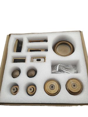 Sistema di porte scorrevoli SS304 senza cornice con rulli in oro polacco e stile di progettazione senza cornice