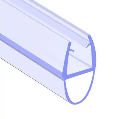 6-12mm Porta doccia in vetro trasparente Spazzola strisce impermeabili con funzione di sollevamento lungo