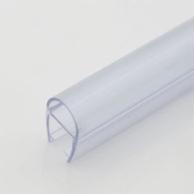 6-12mm Porta doccia in vetro trasparente Spazzola strisce impermeabili con funzione di sollevamento lungo