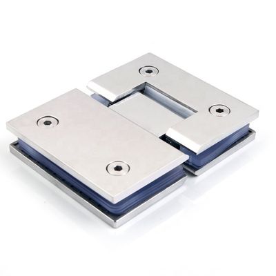 Moderno design 304 in acciaio inossidabile vetro a cerniera di vetro 180 gradi porta del bagno pinza