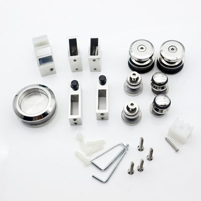 8-12mm porta in vetro senza telaio specchio scorrevole kit porta fienile per hotel bagno e armadio