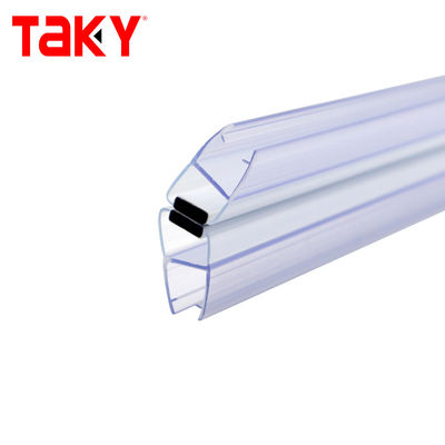Striscia di sigillo in PVC impermeabile per doccia in vetro da 6 mm a 10 mm porta scorrevole in stile aperto scorrevole