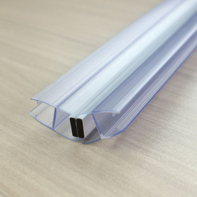 Striscia di sigillo in PVC impermeabile per doccia in vetro da 6 mm a 10 mm porta scorrevole in stile aperto scorrevole