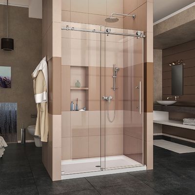 Hardware di porte scorrevoli in vetro per doccia Design in acciaio inossidabile resistente