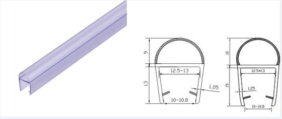 180 gradi H tipo di policarbonato sigillo idrico per 2400MM in linea pannello porta doccia a vapore