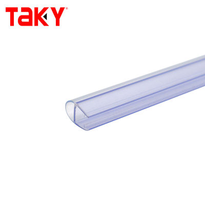 Colore super chiaro 6-12 mm Eco-co-estruso PVC sigillo della porta della doccia per porta di vetro
