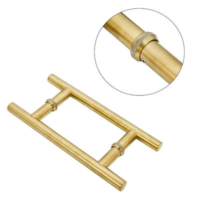 Stile europeo in acciaio inossidabile Tempered Glass Gold Pull Handle per finestra di porta moderna