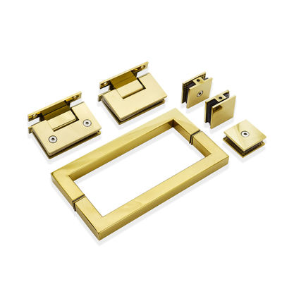 Kit doccia in acciaio inossidabile con accessori per hardware in oro