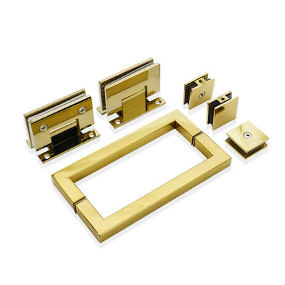 Kit doccia in acciaio inossidabile con accessori per hardware in oro