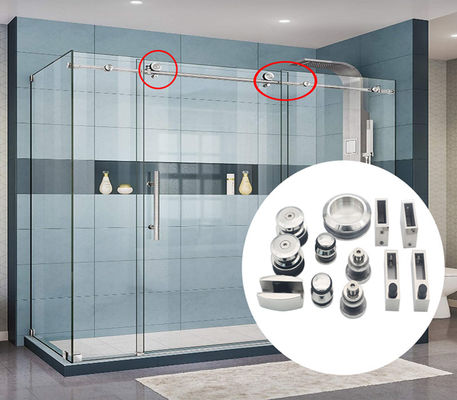 10-12 mm spessore vetro sicuro doppia porta scorrevole porta per ufficio doccia accessori