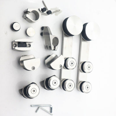 12MM vassoio di vetro Taky sistema di bagno rotondo Hardware porta scorrevole di vetro accessori Kit di camera doccia