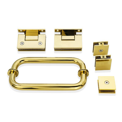 Pulito Nickel Finish Stainless Steel Bagno doccia e Kit di pinza di vetro per porta di vetro