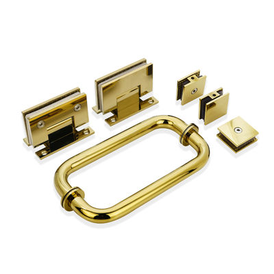 Pulito Nickel Finish Stainless Steel Bagno doccia e Kit di pinza di vetro per porta di vetro