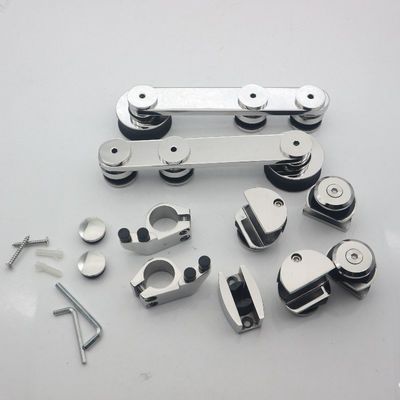 80-120 kg Portante porta scorrevole di vetro accessori perfetto per la ristrutturazione del bagno